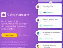 Tablet Screenshot of collegeapps.com
